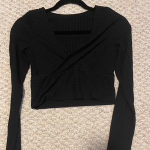black crossover top
